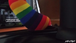 Rainbow Socks - Sock Fetish