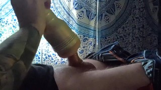 Cumming twice in a row during a power outage - Destroya