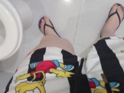 Preview 3 of Urinating in my house, to send the video to my boss - pinay