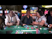 Preview 6 of Cheating wife gangbanged by big dick black men while husband plays poker - Interracial monstercock