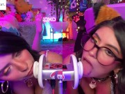 Preview 1 of Duo Cats Layered Biaural Ear Licks Meow ARA ARA - CorneliustheCat ASMR