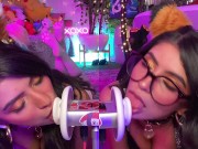 Preview 3 of Duo Cats Layered Biaural Ear Licks Meow ARA ARA - CorneliustheCat ASMR