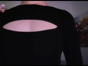 Preview 6 of Femboy fondles his tits and spanks his ass for you
