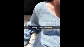 Sext on SnapChat with ex fuck relationship ends in a reel fuck