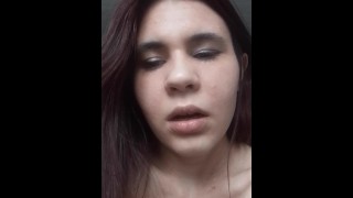 Sweet, sexy bitch KarolinaKristal wants to fuck! Masturbates her pussy while talking