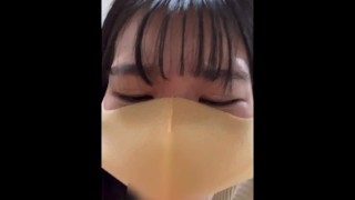 [Homemadel] When I masturbated in front of the camera, I was too embarrassed 💙 Japanese #04