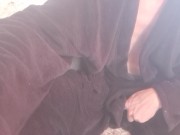 Preview 4 of Outdoor play.edging my big cock