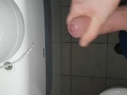 Preview 6 of pissing and cumming all over on public toilet again