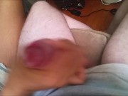 Preview 1 of Hot Big Tits Gypsy Wife Jerks Off Guys Cock SLow Motion Cumshots Cum Blast