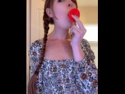 Preview 2 of Amateur Deep Throat Blow Job (FULL VID ON FANSLY)