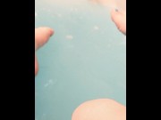 Preview 5 of (FPOV) Fucking myself and teasing my toes til I cum in the tub