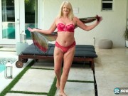 Preview 3 of A day at the pool with a 61-year-old granny