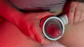 "OH IM GONNA CUM BABY" Loud Moaning cum/A very horny college guy can't contain himself to moan