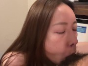 Preview 6 of Amateur Japanese girl blow job and orgasm with missionary position POV