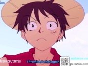 Preview 1 of One Piece Hentai Nami and Luffy Animated Porn