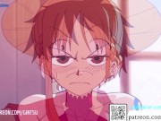Preview 2 of One Piece Hentai Nami and Luffy Animated Porn
