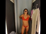 Preview 1 of Public changing room try on haul with Ray Ban META
