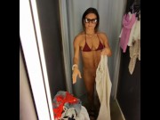 Preview 5 of Public changing room try on haul with Ray Ban META