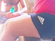 Preview 1 of කපල් එකක් ගග ලග සෙට් වෙලා බිලා ගත්ත ආතල් ,Asian couple,outdoor fuck ,big ass,sexy couple ...........