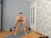 Preview 6 of Strength training online in sexy underwear