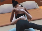 Preview 2 of Chani jump on Paul Atreides dick and he cum in her tight pussy - Sims 4 - 3D animation - Dune