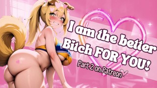 Your Jealous Cheerleader Dog Girlfriend Catches You TEXTING Another Dog Girl [F4M][Erotic Audio RP]