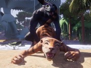 Preview 3 of Furry Tigress Fucked by Lizard Yiff 3D Hentai