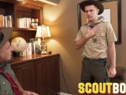 Preview 2 of ScoutBoys - Virgin scout first time fingered handjob from Felix Kamp