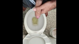 Big thick dick pissing