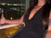 Preview 1 of Blowjob in my public balcony