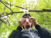 Preview 6 of Swallowing cum from three used condoms found outdoor