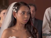 Preview 4 of BRIDE4K. Small cheap wedding turns into public fucking action of the brides