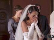 Preview 6 of BRIDE4K. Small cheap wedding turns into public fucking action of the brides