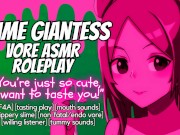 Preview 1 of [Audio only] Giantess Slime Swallows You Because You're Cute! Non Fatal Vore ASMR Roleplay