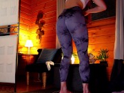 Preview 6 of TRY ON #176 LEGGINGS CRUNCH BOOTY WITH STRETCHING TEST & BACKSTAGE (free version)