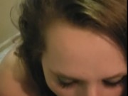Preview 2 of POV Sexy slow deepthroat - Eye contact - BEST BLOWJOB EVER