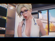 Preview 1 of Super Blonde Girl From Overwatch Take Cum on Face!