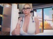 Preview 2 of Super Blonde Girl From Overwatch Take Cum on Face!