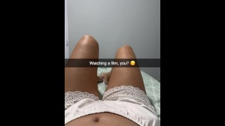 College girl orgasm 2 times riding classmate (snapchat fuck)