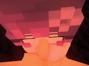 Preview 2 of Minecraft Porn Public in Apocalypse World - Girl manages to take a quick fuck with this lucky dude