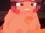Preview 4 of Minecraft Porn Public in Apocalypse World - Girl manages to take a quick fuck with this lucky dude