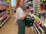 Preview 3 of Exposing My Nipples at the Grocery Store