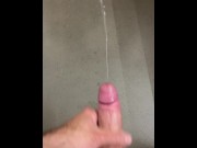 Preview 5 of Super sharp shooter, cum flying out of my big cock, 7 slo-mo shots from jerking my juicy dick 😋💦