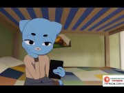 Preview 2 of Gumball Mom Recording A Special Video 🍑 The Amazing World of Gumball Hentai Animation 4K 60Fps