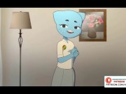 Preview 4 of Gumball Mom Recording A Special Video 🍑 The Amazing World of Gumball Hentai Animation 4K 60Fps