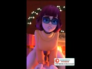 Preview 4 of VELMA NEW YEAR DICK RIDING - SCOOBY DOO HENTAI ANIMATION