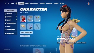 Fortnite Nude Game Play - Jules Nude Mod [18+] Adult Porn Gamming