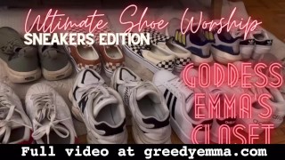 Ultimate Shoe Worship Sneakers Edition - Foot Fetish Dirty Shoes Goddess Worship Humiliation