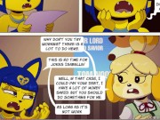 Preview 2 of Futa Ankha Sucks Off Isabelle For Some Money