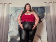 Preview 2 of Horny SSBBW Strips and Cums POV